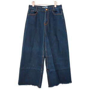 SJYP Wide Leg Cropped Jean Size Medium